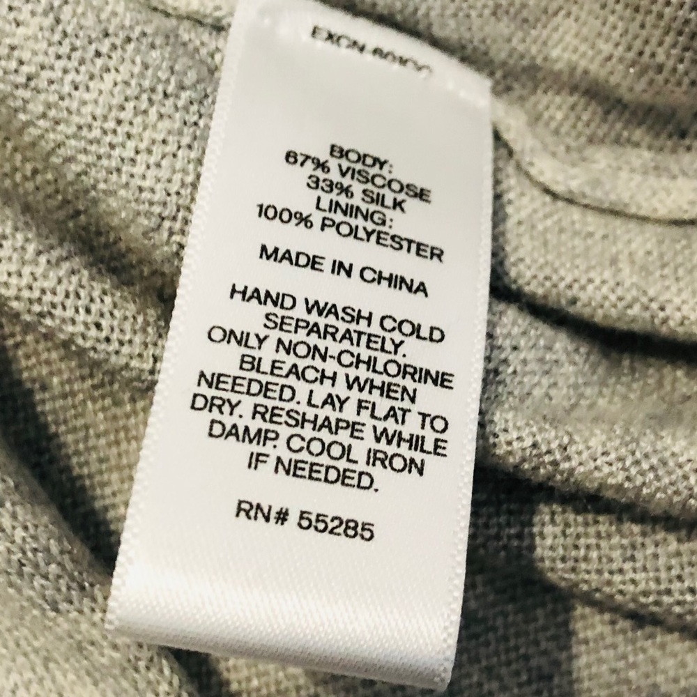 Express Split Back Heathered Gray XS Open Back - Picture 8 of 9